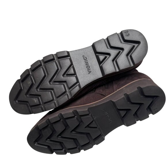 Vionic Lani II Combat Boots Sz 9 Chocolate Brown Suede Arch Support NEW - Picture 6 of 6